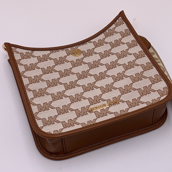 MICHAEL KORS Briley Small Logo Messenger Xbody Bag LUGGAGE MULTI COLOR - Picture 8 of 16